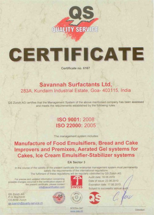 FSSC 22000 Certification, ISO 9001: 2008, ISO 22000: 2005